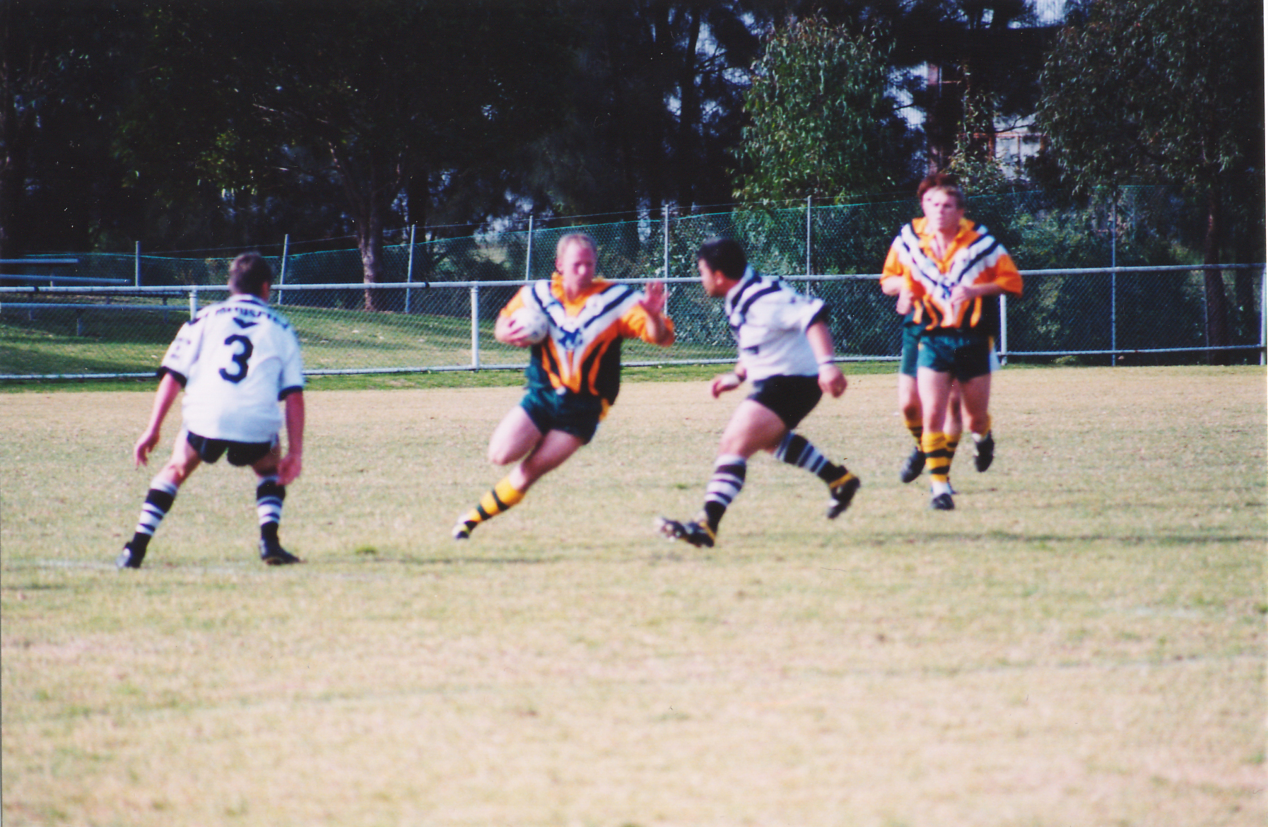 On the charge — 2003 Grand Final